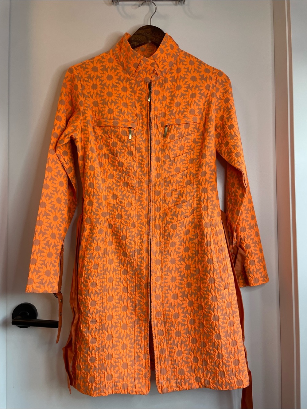 Vintage cotton long sleeve midi dress size M